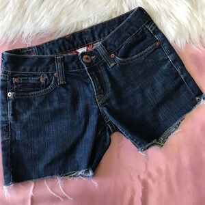 Luck Brand diy raw hem distressed shorts